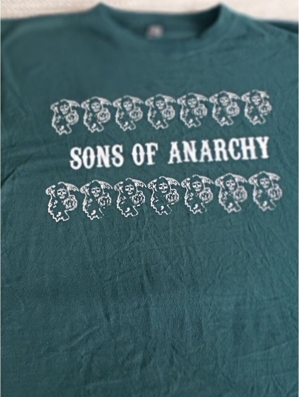 Zinc Sons of Anarchy Graphic T-Shirt 3XL Green Cotton